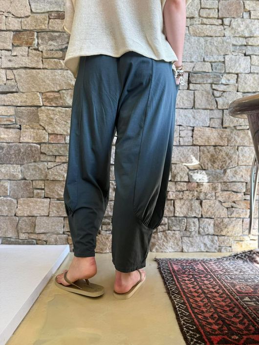 Jo Jo Quirky Classic Barrel Pant Charcoal